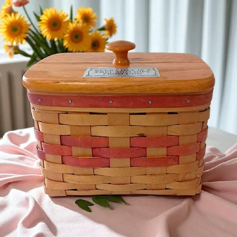 Bradford Basket Co Basket Lidded Handmade USA‎ Everyday A Precious Gift From God